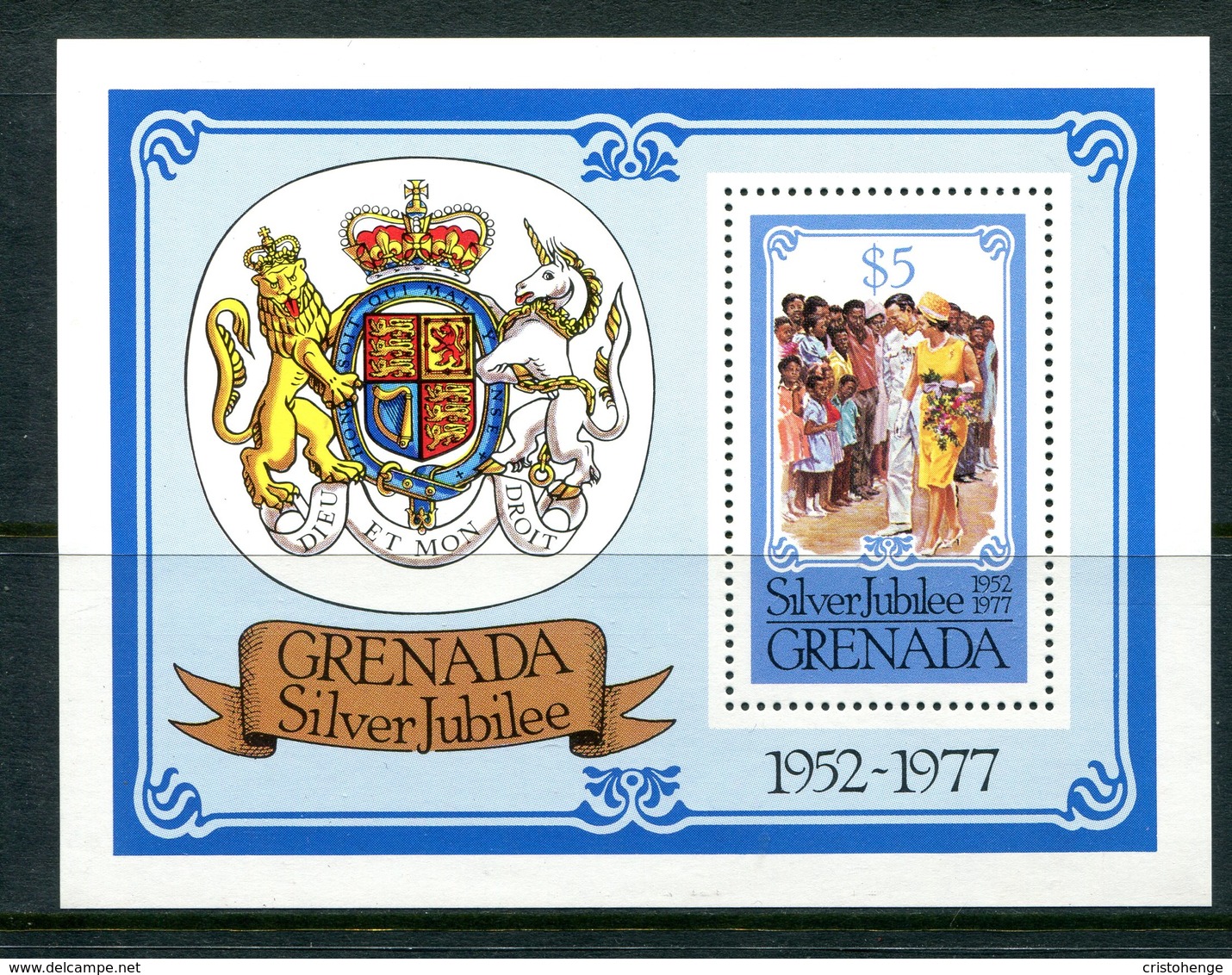 Grenada 1977 Silver Jubilee MS MNH (SG MS862) - Grenada (1974-...)