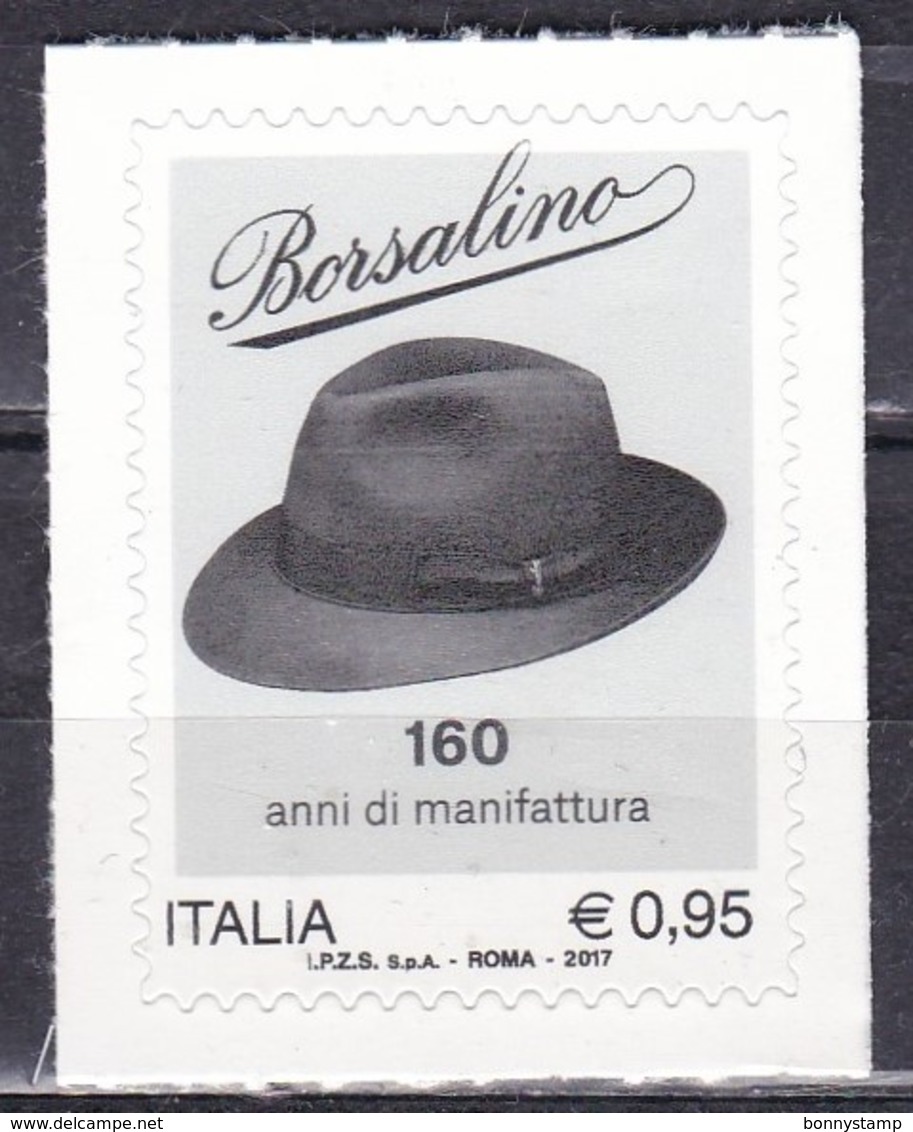 Repubblica Italiana, 2017 - 95c Borsalino - Nr.3817 MNH** - 2011-20:  Nuovi