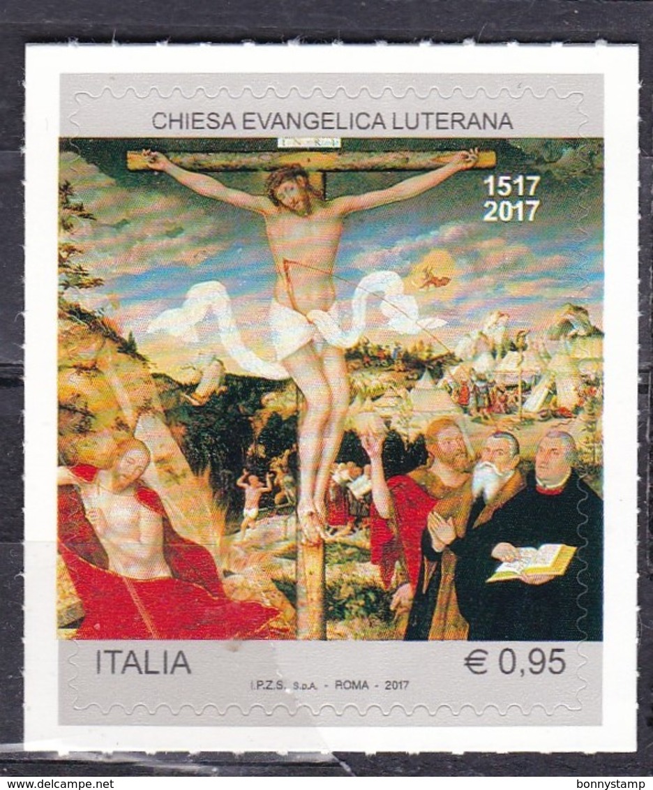 Repubblica Italiana, 2017 - 95c Chiesa Evangelica Luterana - Nr.3818 MNH** - 2011-20:  Nuovi