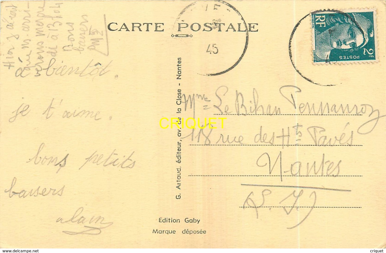 29 Port-Manech, Chateau De Poulguin, Belle Carte Pas Courante - Autres & Non Classés