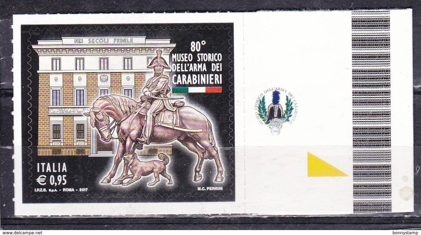 Repubblica Italiana, 2017 - 95c Museo Storico Arma Dei Carabinieri - Nr.3829 MNH** - 2011-20:  Nuovi