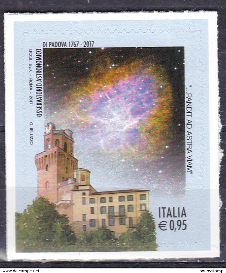 Repubblica Italiana, 2017 - 95c Osservatorio Astronomico Di Padova - Nr.3814 MNH** - 2011-20:  Nuovi