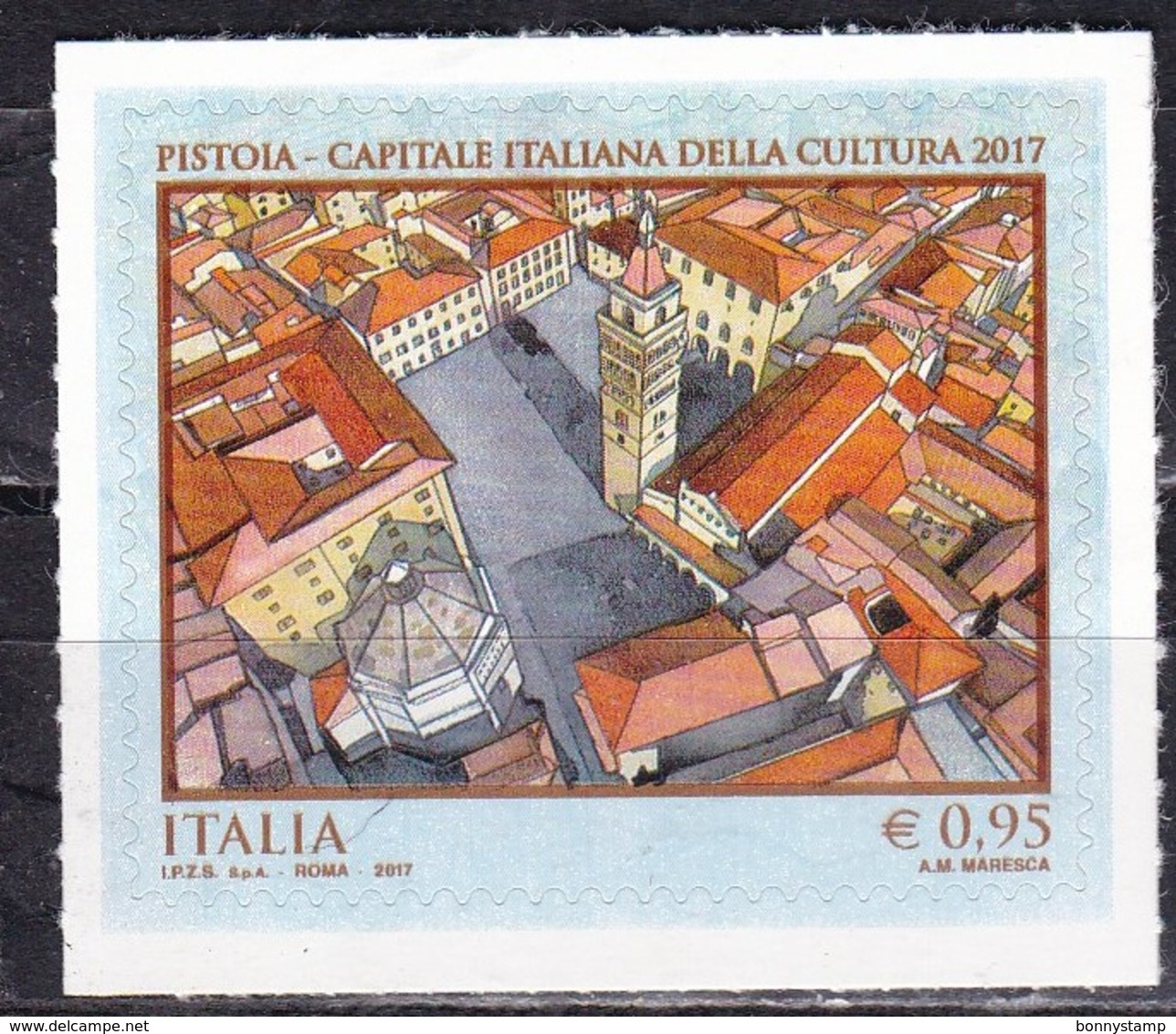 Repubblica Italiana, 2017 - 95c Pistoia Capitale Della Cultura - Nr.3825 MNH** - 2011-20:  Nuovi