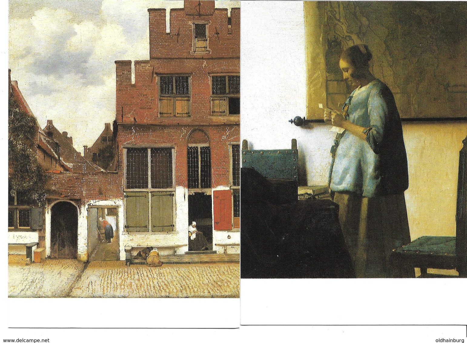 3055s: 6 Kunst- AKs Johannes Vermeer (1632- 1675), Ungelaufen, Rijksmuseum Amsterdam - Pittura & Quadri