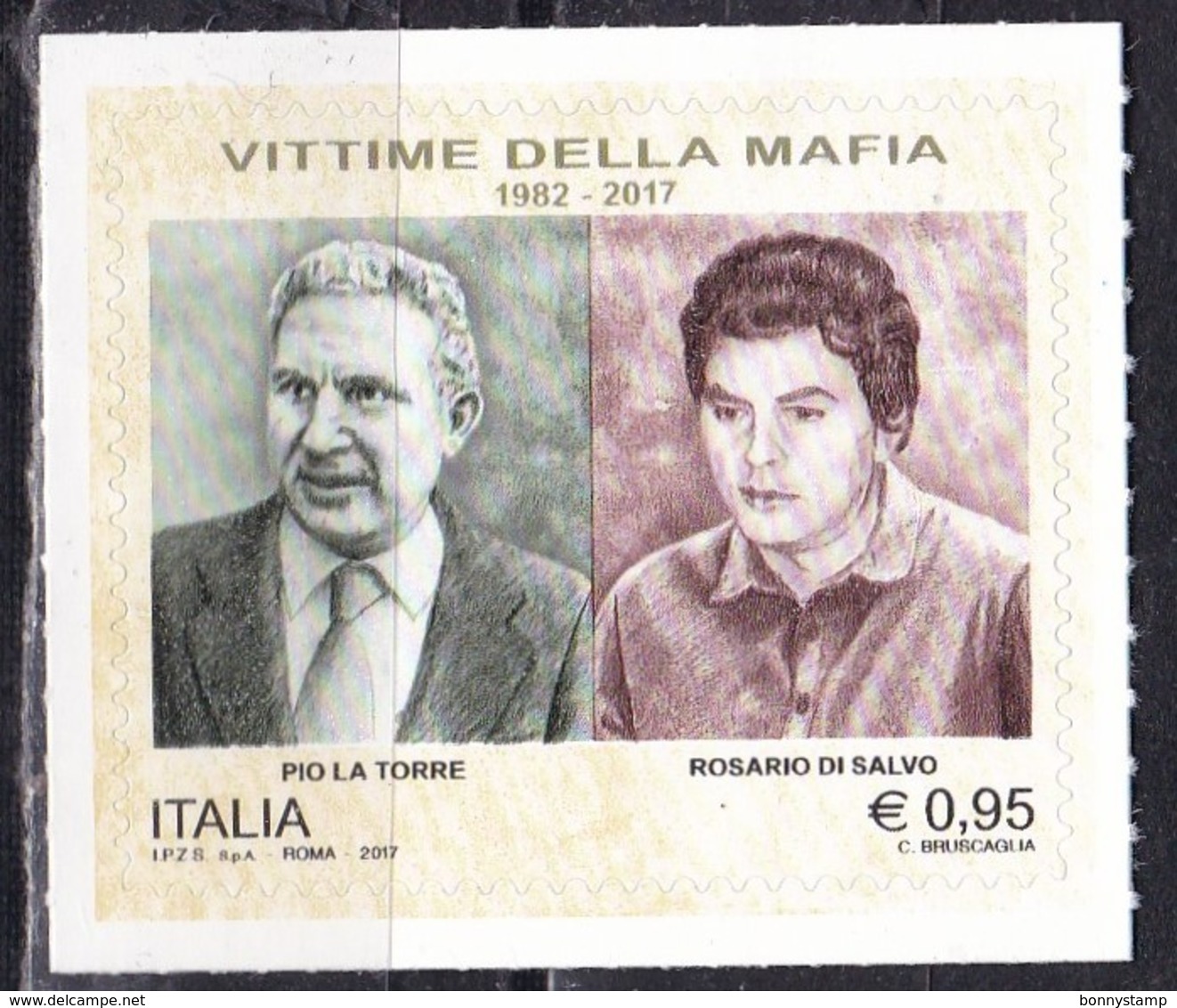 Repubblica Italiana, 2017 - 95c Vittime Della Mafia - Nr.3819 MNH** - 2011-20:  Nuovi