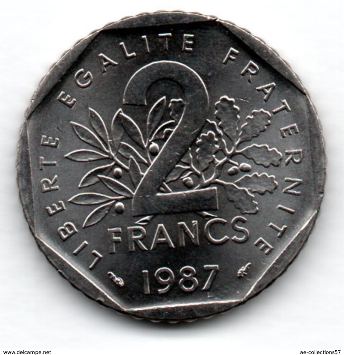 Semeuse -  2 Francs 1987  - état  SPL - Other & Unclassified