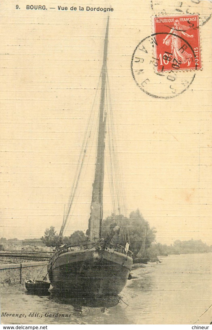 BOURG VUE DE LA DORDOGNE CARTE TOILEE - Sonstige & Ohne Zuordnung