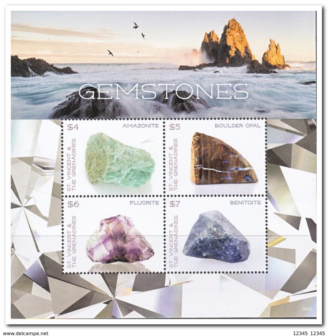 St. Vincent & The Grenadines 2018, Postfris MNH, Minerals - St.-Vincent En De Grenadines