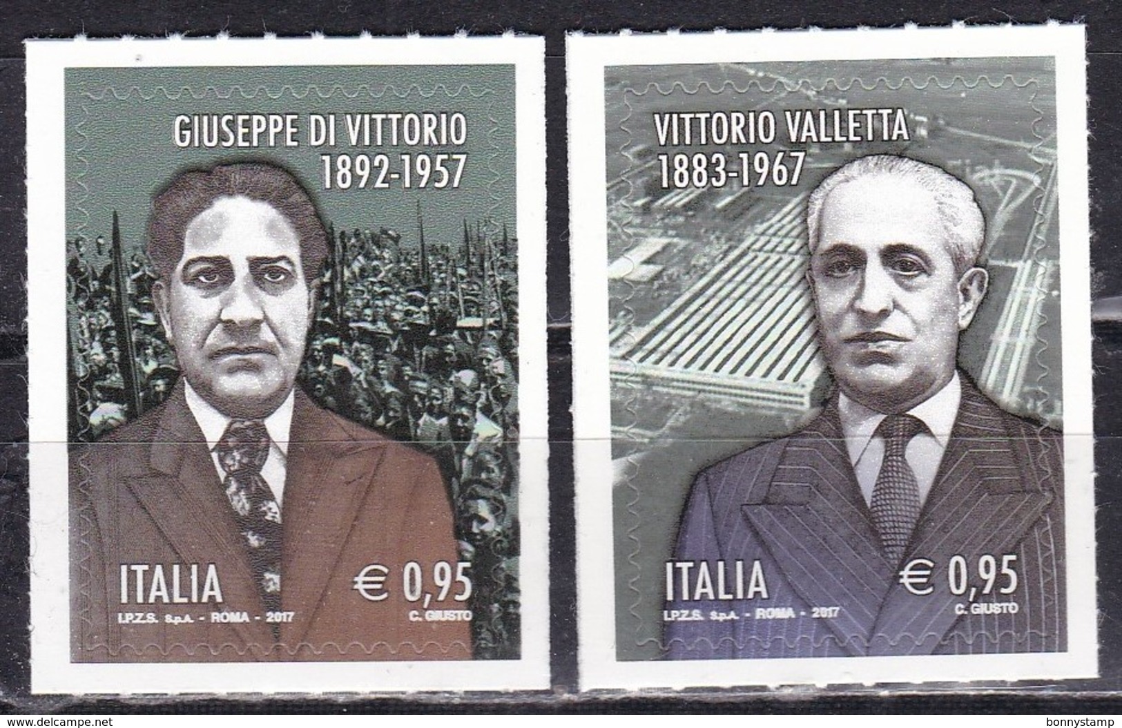 Repubblica Italiana, 2017 - Gisepppe Di Vittorio E Vittorio Valletta - Nr.3833/3834 MNH** - 2011-20:  Nuovi