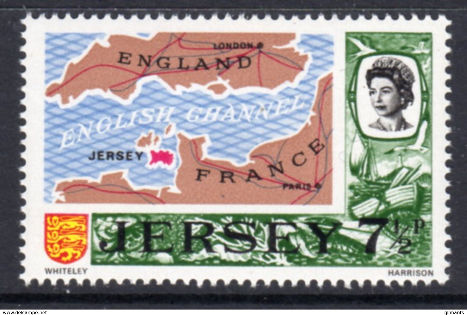 GB JERSEY - 1970-1974 DECIMAL DEFINITIVE 1971 7.5p SG 52 FINE MNH ** - Jersey