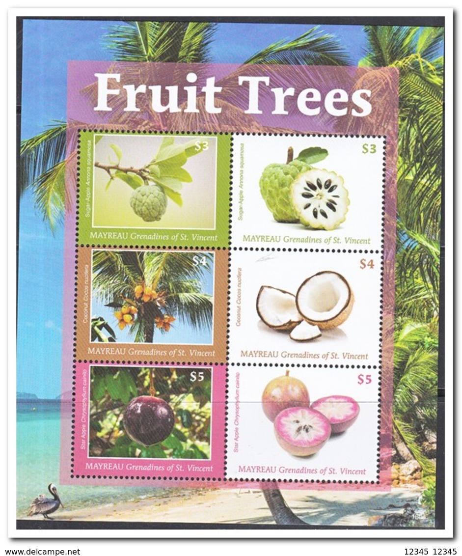 Mayreau 2018, Postfris MNH, Fruit Trees - St.Vincent Y Las Granadinas