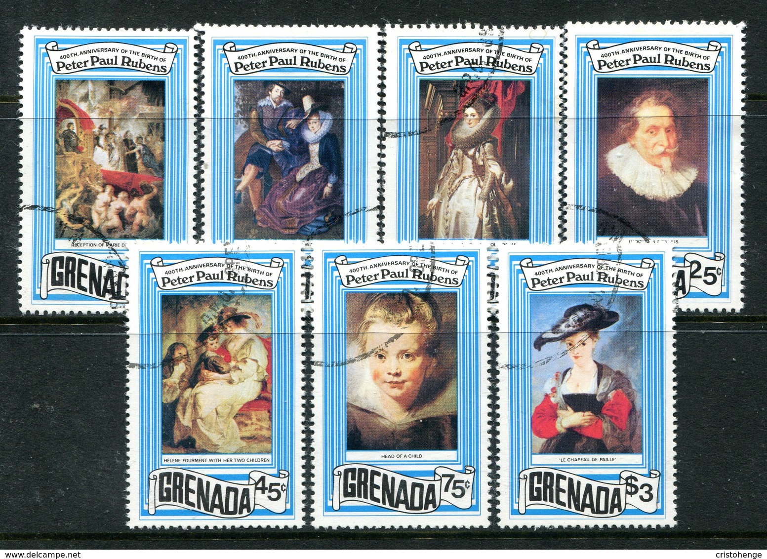 Grenada 1978 400th Birth Anniversary Of Rubens Set Used (SG 930-936) - Grenada (1974-...)