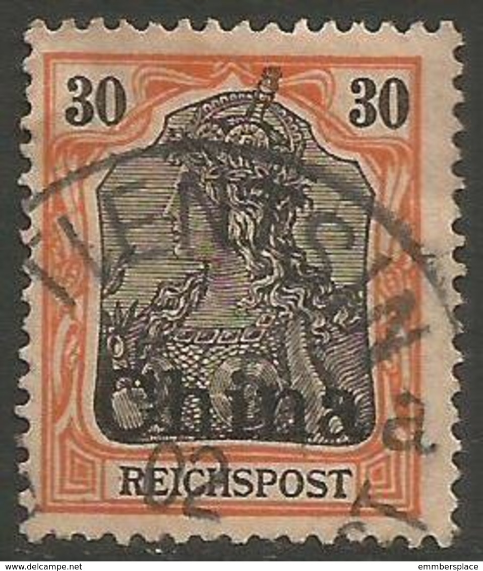 German Offices China - 1901 Germania Overprint 30pf Used  Sc 36 - China (offices)