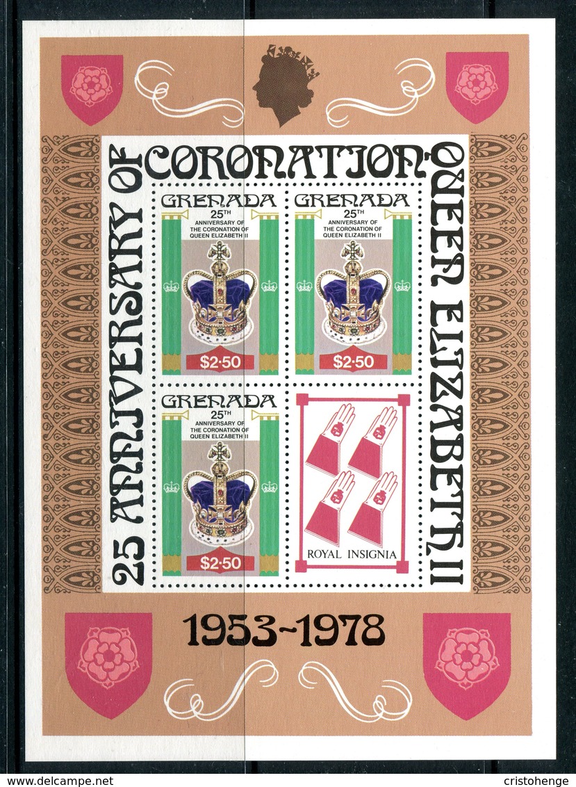 Grenada 1978 25th Anniversary Of Coronation - P.12 - Sheetlet Set MNH (SG Footnote) - Grenada (1974-...)