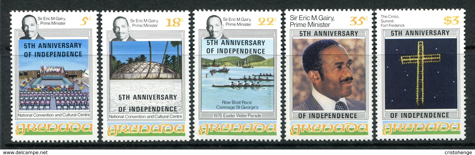 Grenada 1979 Fifth Anniversary Of Independence Set MNH (SG 980-984) - Grenada (1974-...)