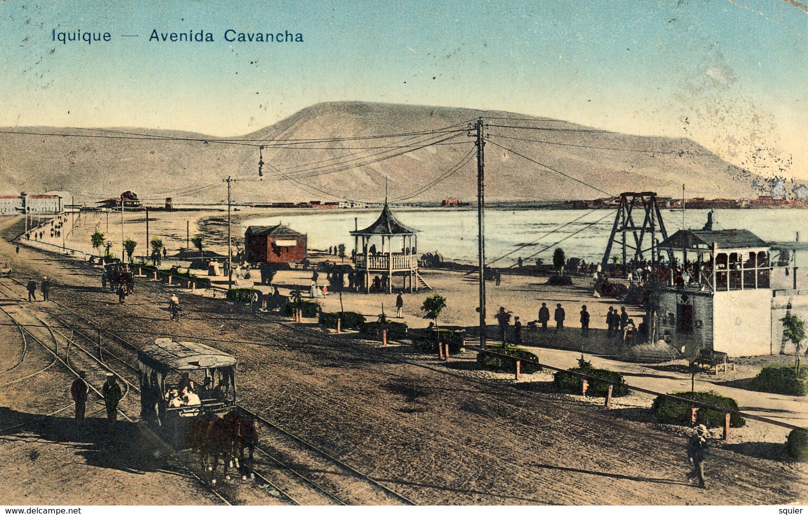 Iquique, Avenida Cavancha, Tranvia De Caballos - Chile