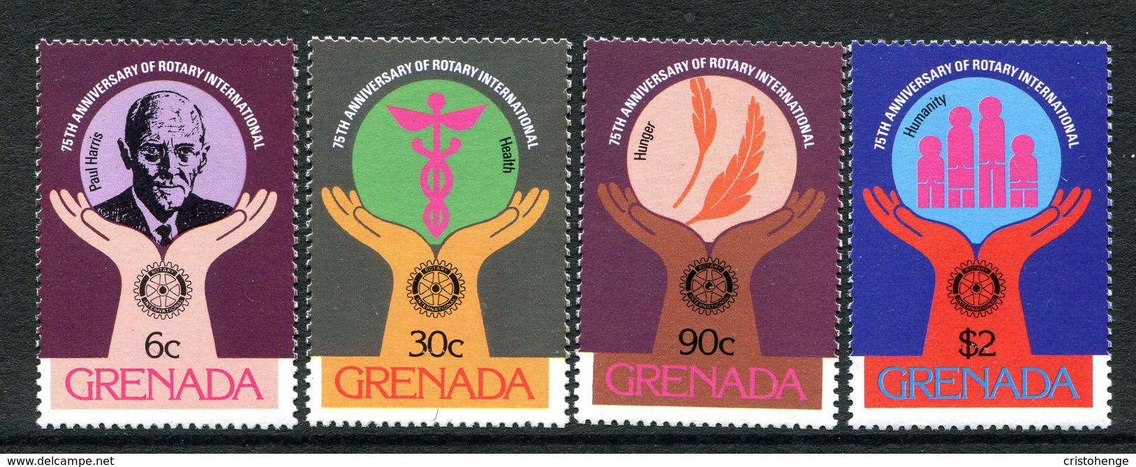 Grenada 1980 75th Anniversary Of Rotary International Set MNH (SG 1035-1038) - Grenada (1974-...)