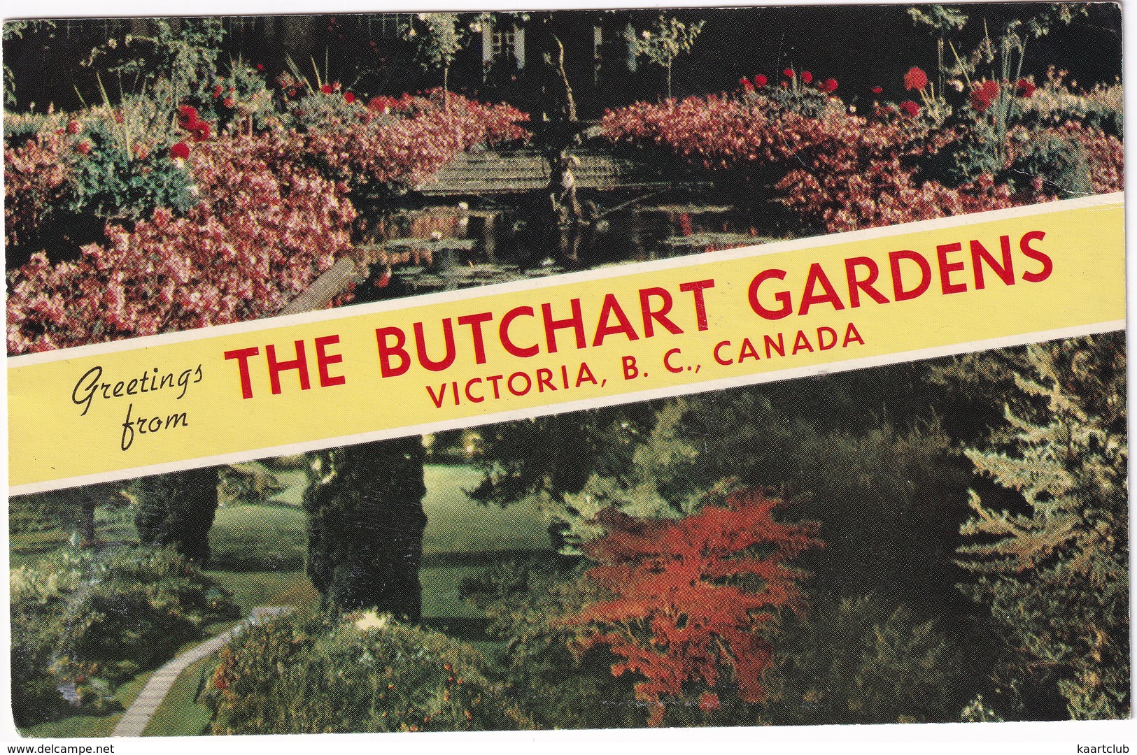 Victoria - The Butchart Gardens  - (B.C., Canada) - 1962 - Victoria