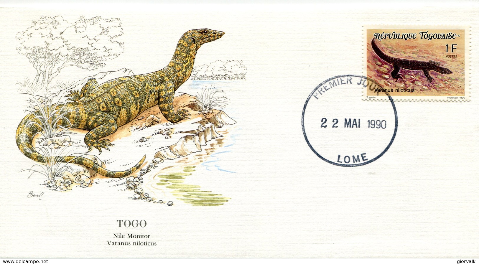 TOGO 1990 FDC(Fleetwood) With MONITOR.BARGAIN.!! - Andere & Zonder Classificatie