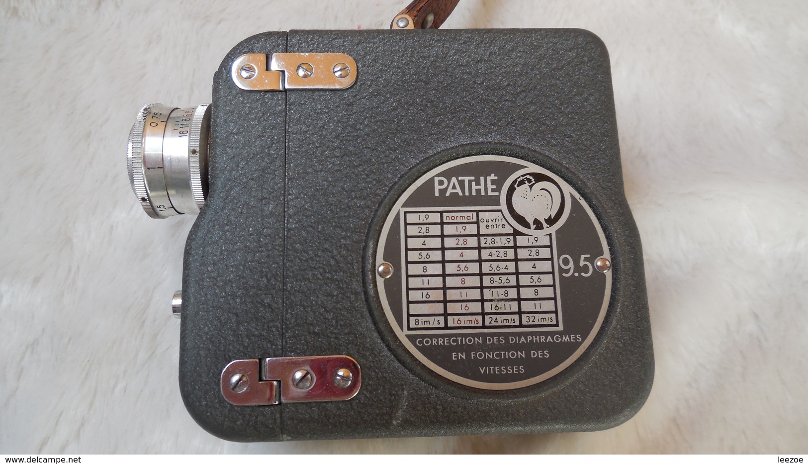 Pathé, CAMERA PATHE.. LENTILLE BERTHIOT..9.5, Casette Type H - Filmprojectoren