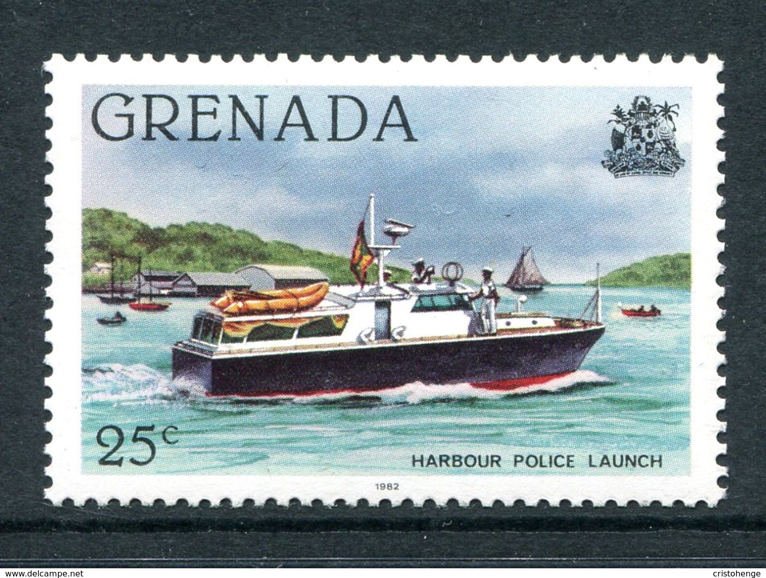 Grenada 1980-84 Shipping - Imprint Date - 25c Value - P.14 - MNH (SG 1091Ba) - Grenada (1974-...)