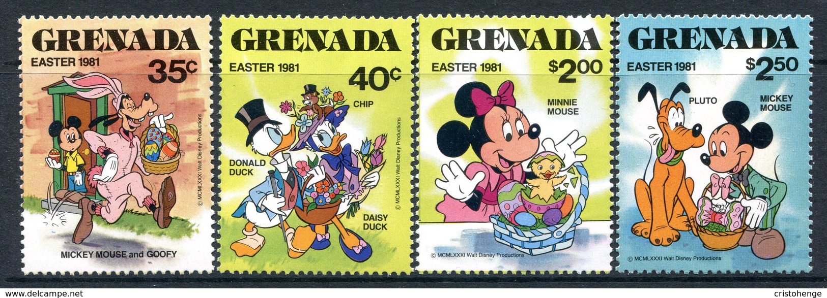 Grenada 1981 Easter - Walt Disney Characters Set MNH (SG 1120-1123) - Grenada (1974-...)