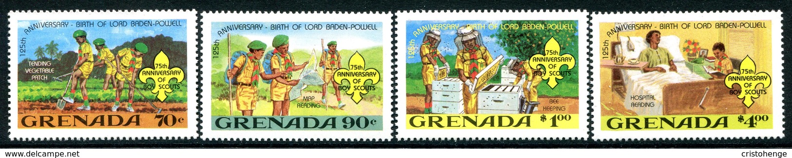 Grenada 1982 75th Anniversary Of Boy Scout's Movement Set MNH (SG 1174-1177) - Grenada (1974-...)