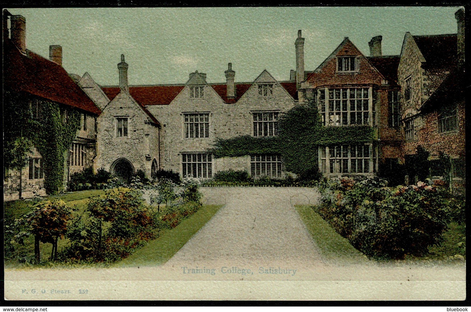 Ref 1289 - Early FGO F.G.O. Stuart Postcard - Training College Salisbury Wiltshire - Salisbury