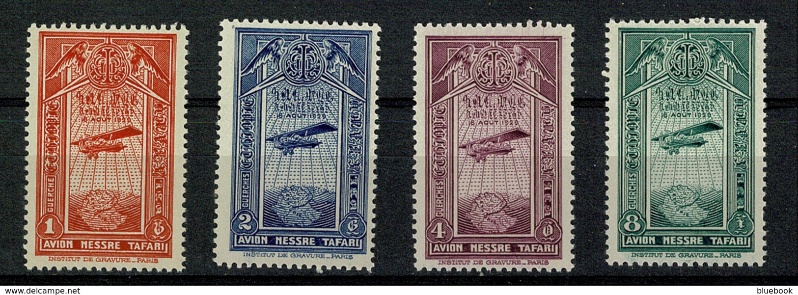 Ref 1289 - Ethiopia 1931 Air Stamps Set - SG 296-302 MNH Cat £26+ - Ethiopie