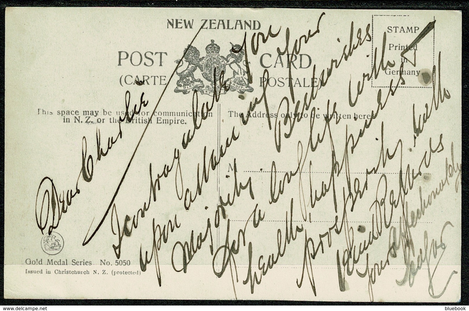 Ref 1290 - Early New Zealand Postcard - Junction Of Jordan & Paui-Paui Rivers Kaikoura - Nouvelle-Zélande