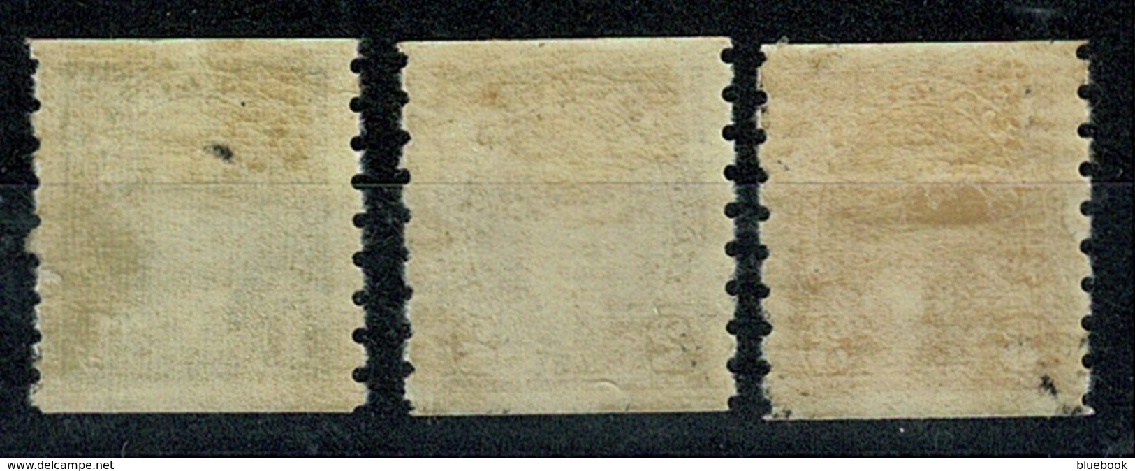 Ref 1290 - Canada 1937 - 3 Coil Stamps Imperf X Perf 8 - SG 368-370 - Mint Stamps Cat £32 - Ungebraucht
