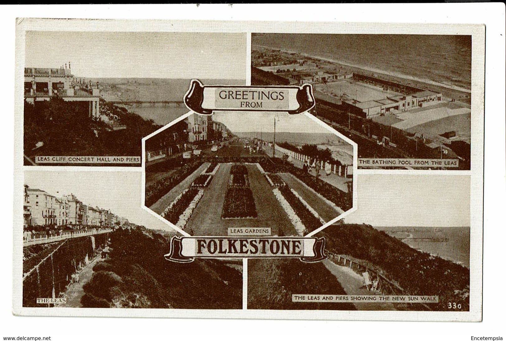 CPA- Carte Postale Royaume Uni - Folkestone - Multivues -- VM2891 - Folkestone