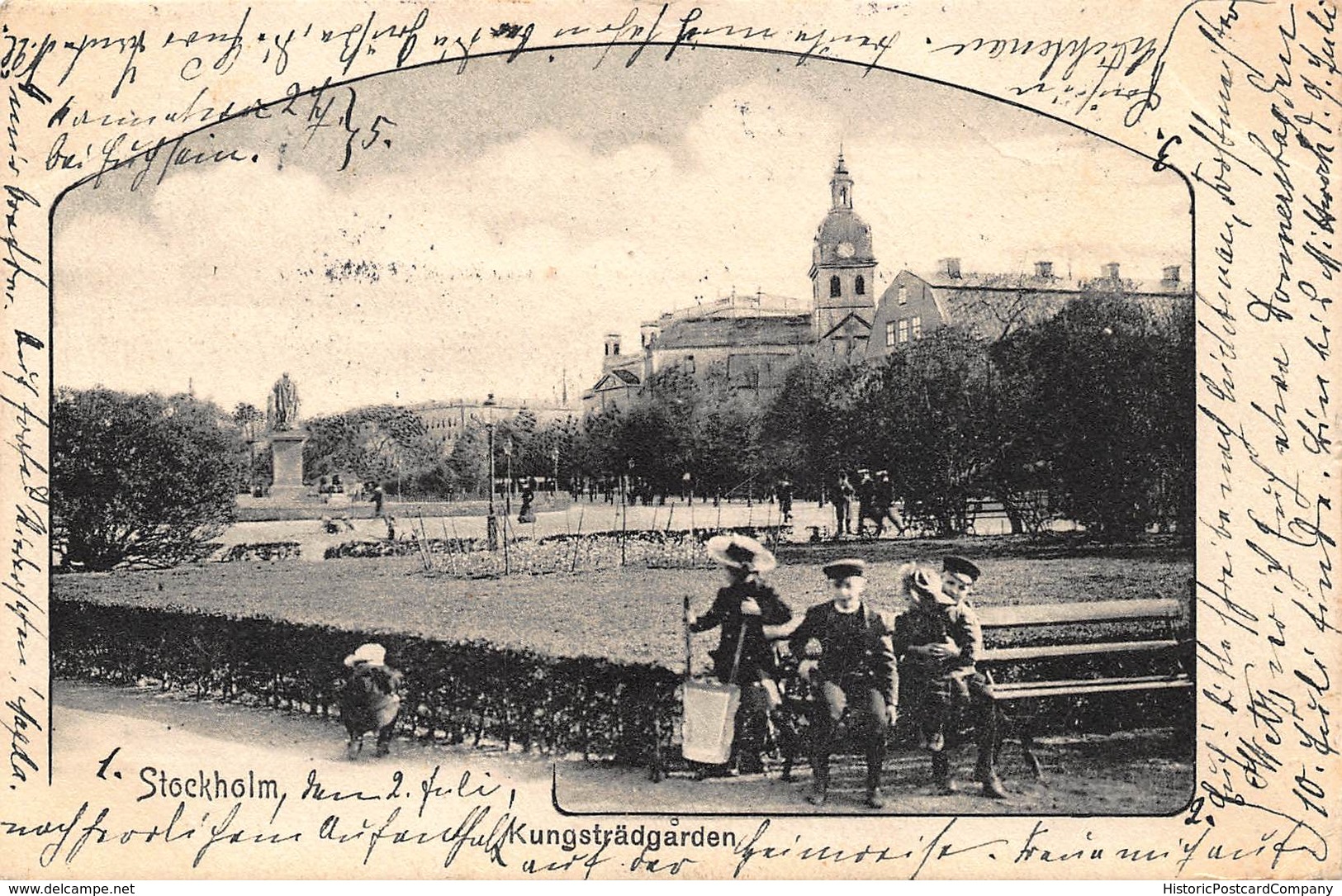 STOCKHOLM SWEDEN~KUNGSTRADGARDEN-FERDINAND HEY'L 1900s PHOTO POSTCARD 40512 - Suecia