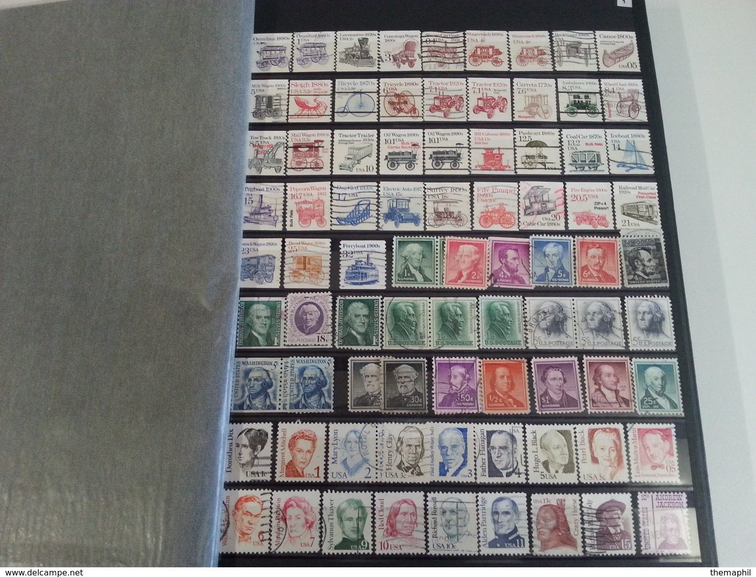 Lot N° 524  ETATS UNIS  Etc..  Un Bon Classeur De Timbres Neufs  Ou Obl - Collections (with Albums)