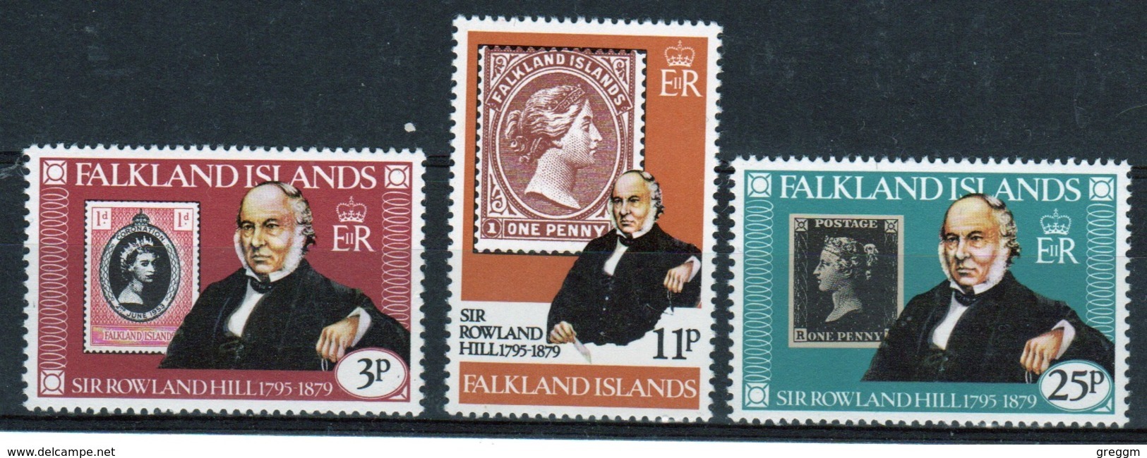 Falkland Islands 1979 Set Of Stamps To Celebrate Death Centenary Of Rowland Hill. - Falklandinseln