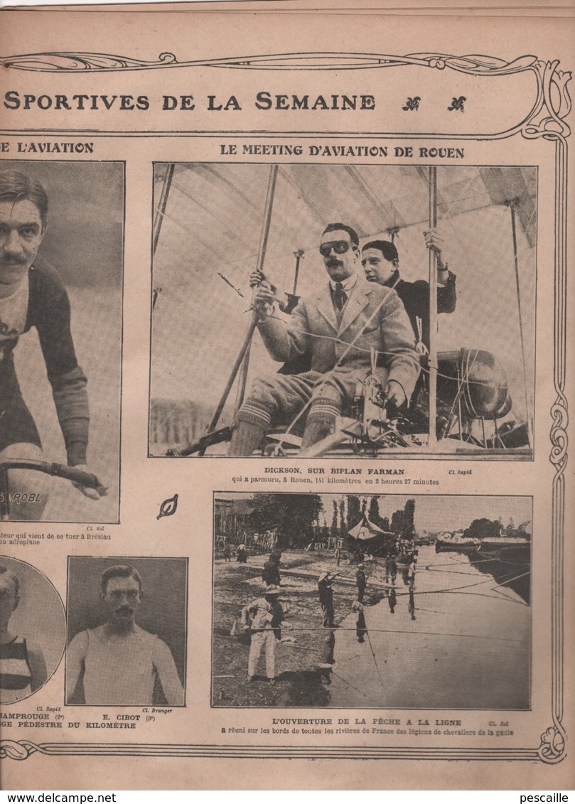 LE PLEIN AIR 24 06 1910 - BOXE JIM JEFFRIES - TENNIS - AUTOMOBILE COUPE PRINCE HENRI - CYCLISME - AVIATION - ATHLETISME