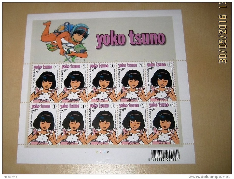 3922** Yoko Tsuno - Roger Leloup - Philatélie De La Jeunesse - Japon- Feuillet 10 Timbres RRRR - Feuilles Complètes & Feuillets