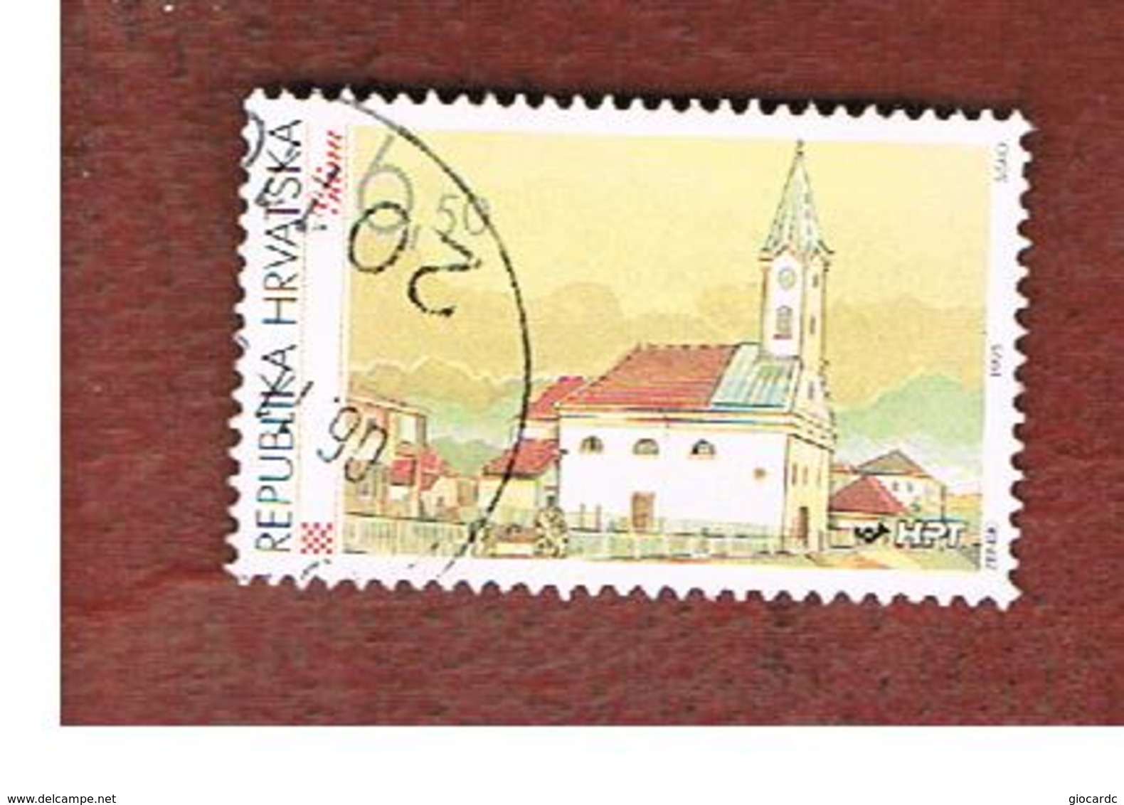 CROAZIA (CROATIA)  - SG 409  -  1995  CROATIAN TOWNS: GLINA  -   USED - Croazia