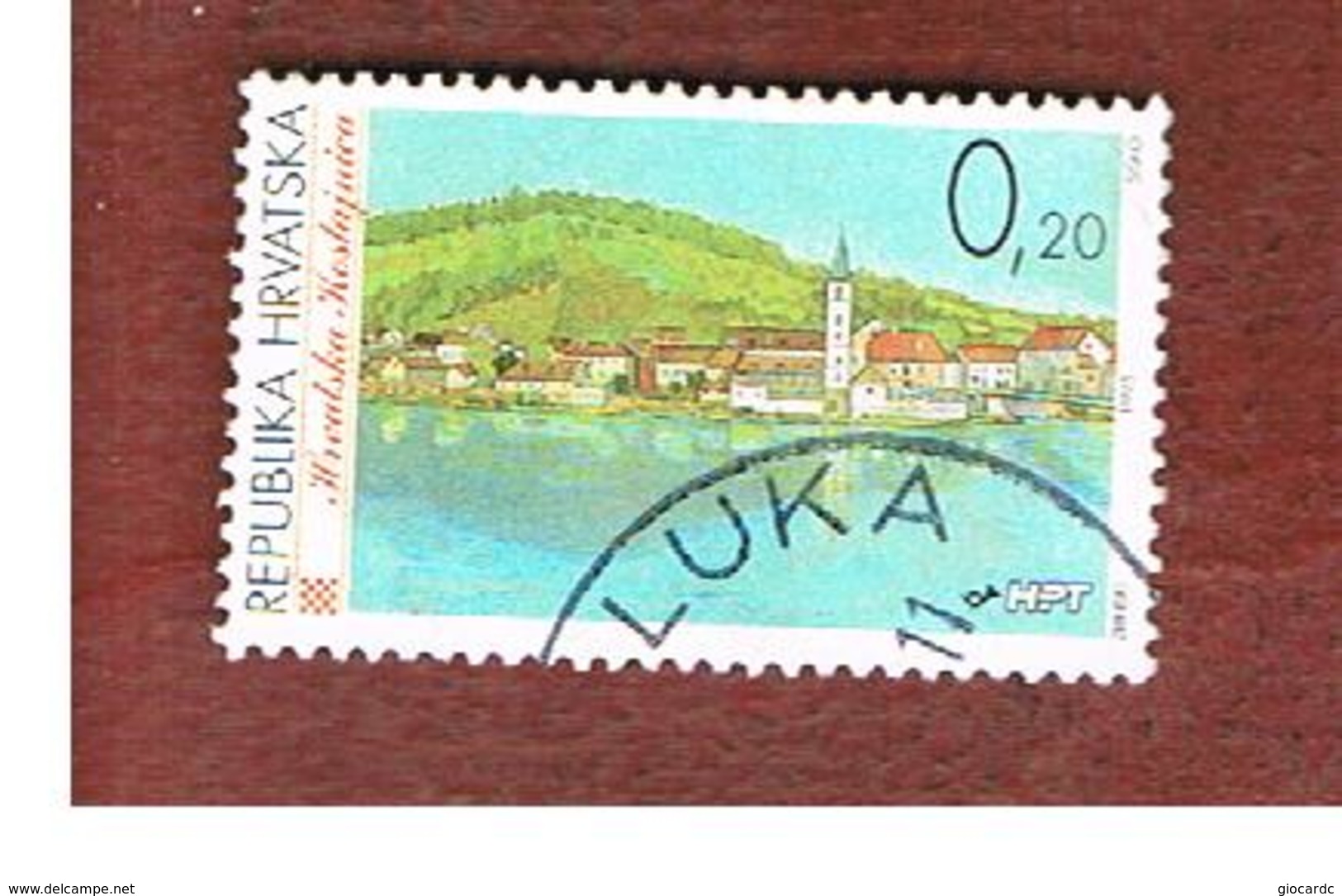 CROAZIA (CROATIA)  - SG 405  -  1995  CROATIAN TOWNS: H. KOSTAJNICA  -   USED - Croazia