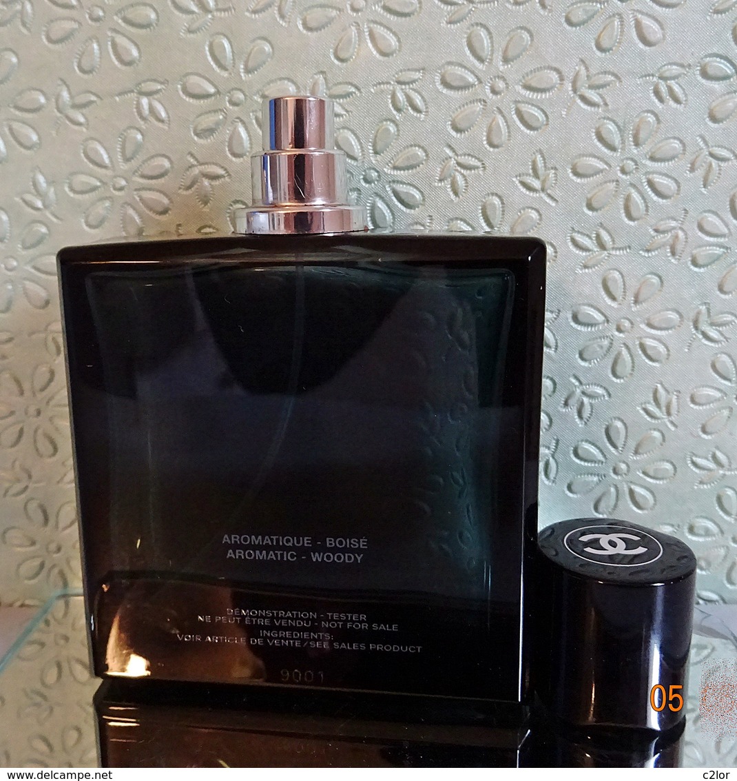 Flacon Vaporisateur "BLEU CHANEL"  De CHANEL  Eau De Toilette  100 Ml VIDE/EMPTY Pour Collection Ou Décoration - Flakons (leer)