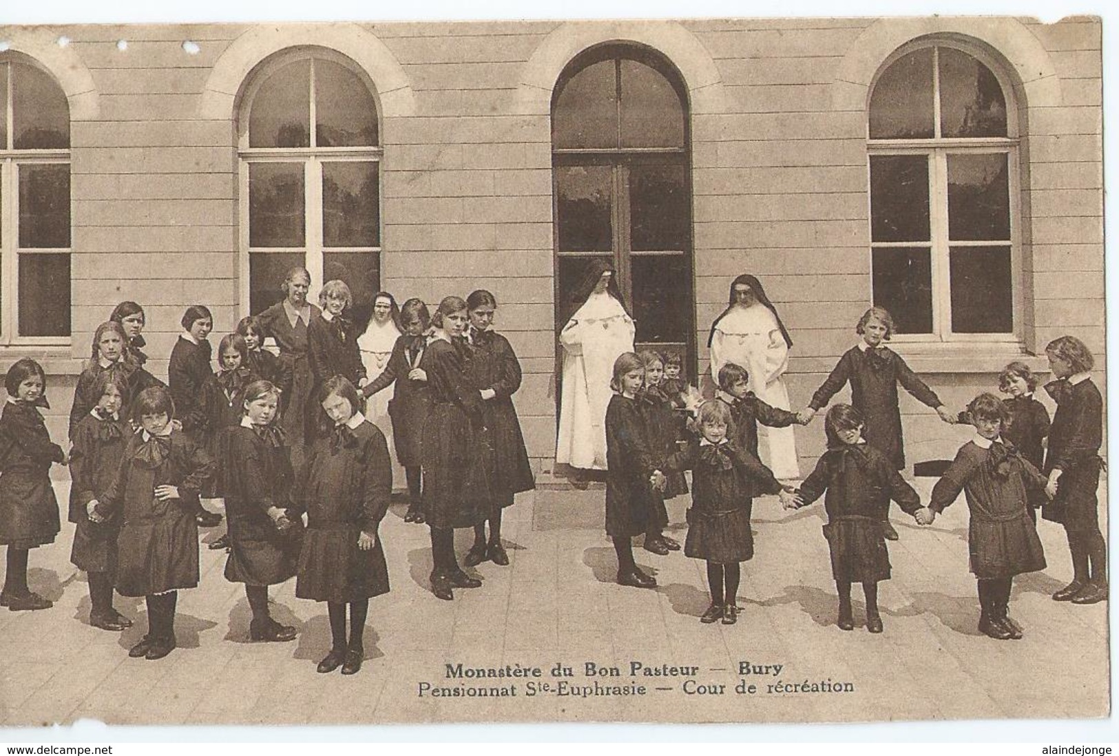 Bury - Monastère Du Bon Pasteur - Pensionnat Ste-Euphrasie - Cour De Récréation - R. Chantry, Editeur Tournay - Péruwelz