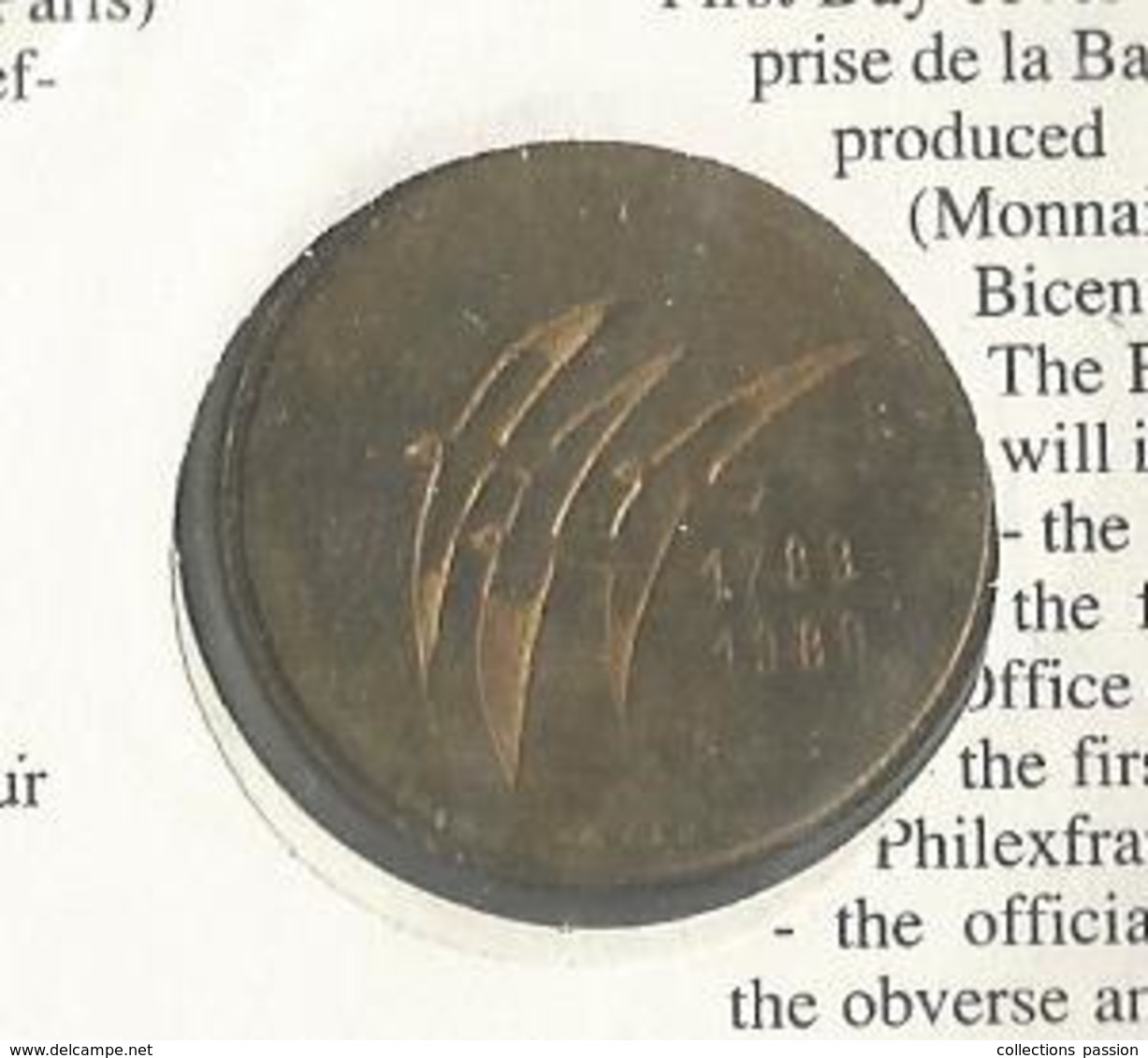 Enveloppe Officielle Monnaie De Paris, Premier Jour, Déclaration Des Droits De L'homme... ,4 Scans,frais Fr : 1.95 E - Autres & Non Classés