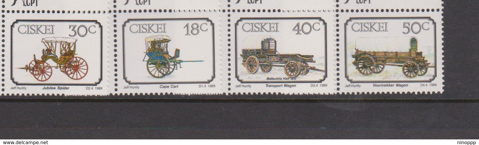 South Africa-Ciskei Scott 143-146 1989 Early Transportation, Mint Never Hinged - Ciskei