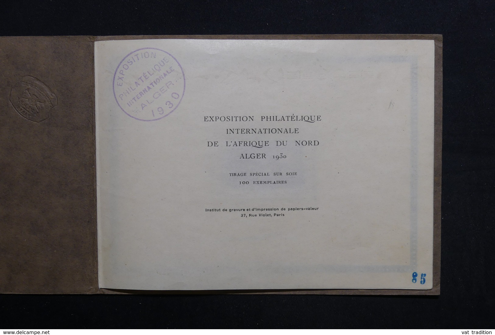 ALGERIE - Livret De L 'Exposition Internationale D'Alger En 1930 - L 28882 - Briefe U. Dokumente