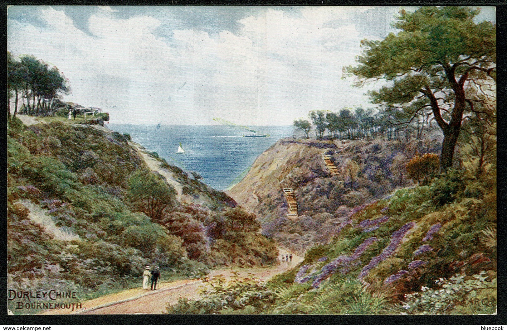 Ref 1291 - J. Salmon ARQ A.R. Quinton Postcard - Durley Chine Bournemouth Ex Hampshire Dorset - Bournemouth (fino Al 1972)