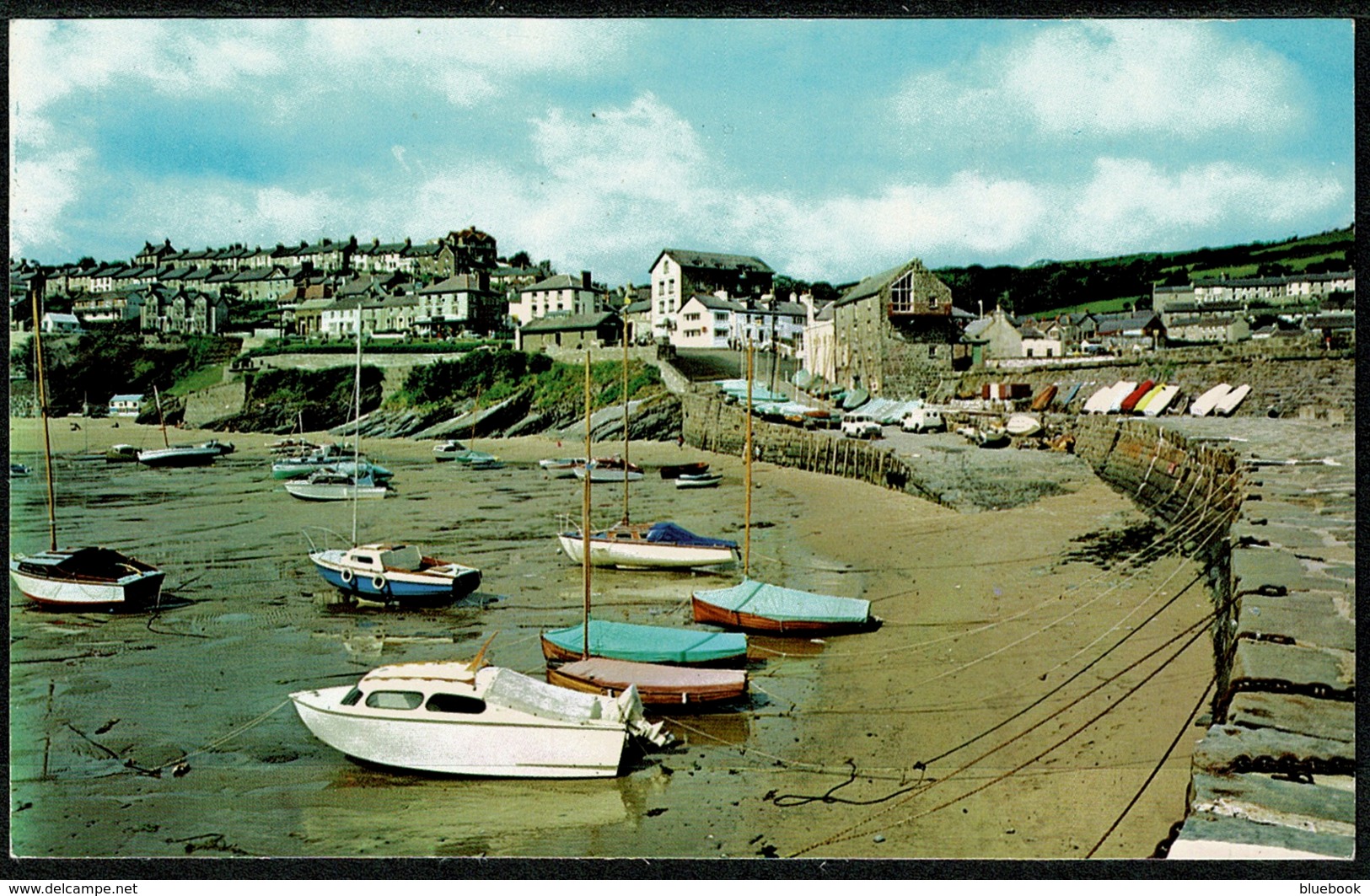 Ref 1291 - Postcard - The Jetty New Quay - Cardiganshire Wales - Cardiganshire