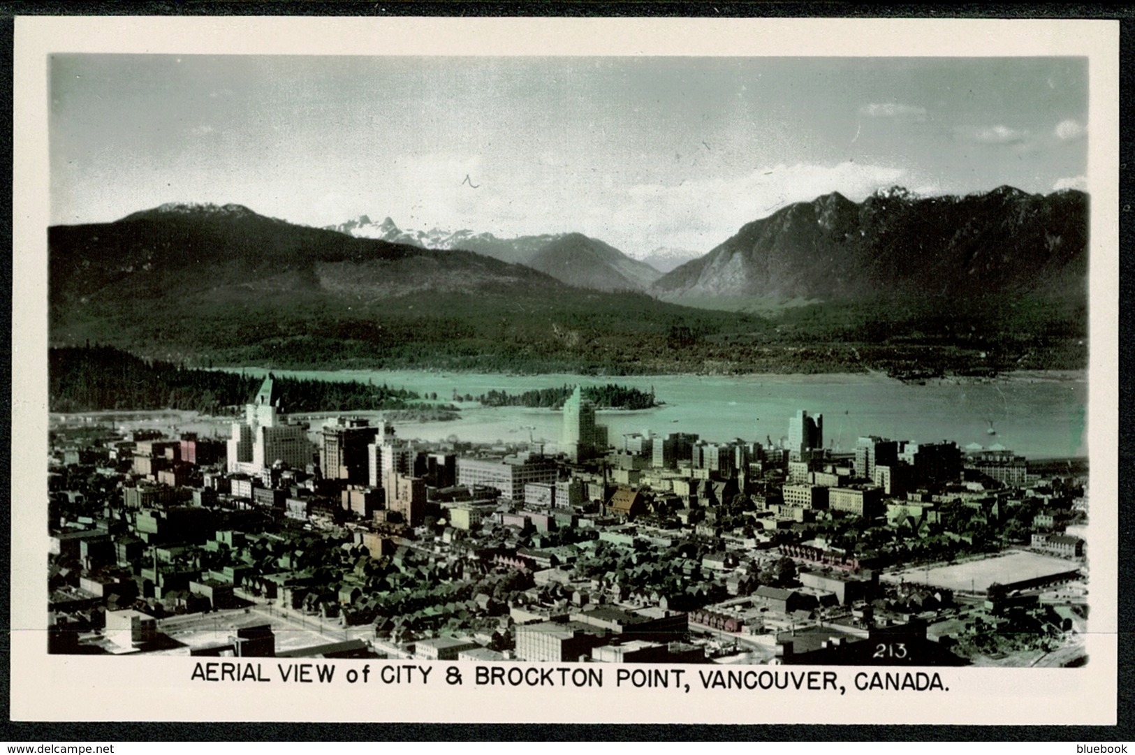 Ref 1291 - Photo Postcard - Aerial View Of City & Brockton Point - Vancouver Canada Britsh Columbia - Vancouver