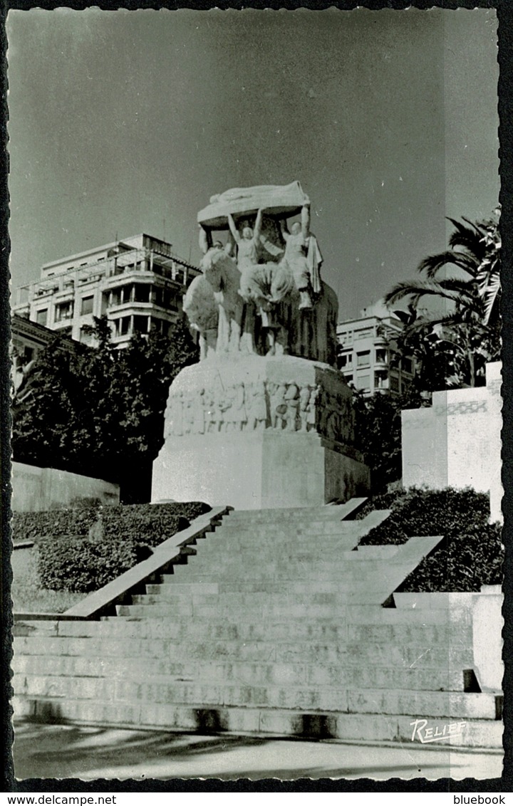 Ref 1292 - Real Photo Postcard - Le Monument Aux Morts Alger - Algeria Ex France Colony - Algeri
