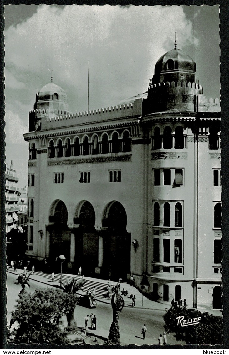 Ref 1292 - Real Photo Postcard - La Grande Poste Alger - Algeria Ex France Colony - Algiers