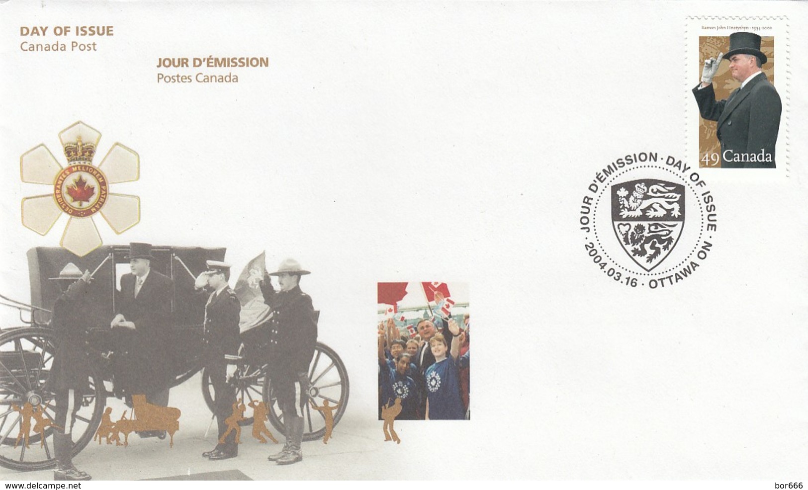 GOOD CANADA FDC 2004 - The Governor General - Hnatyshyn - 2001-2010